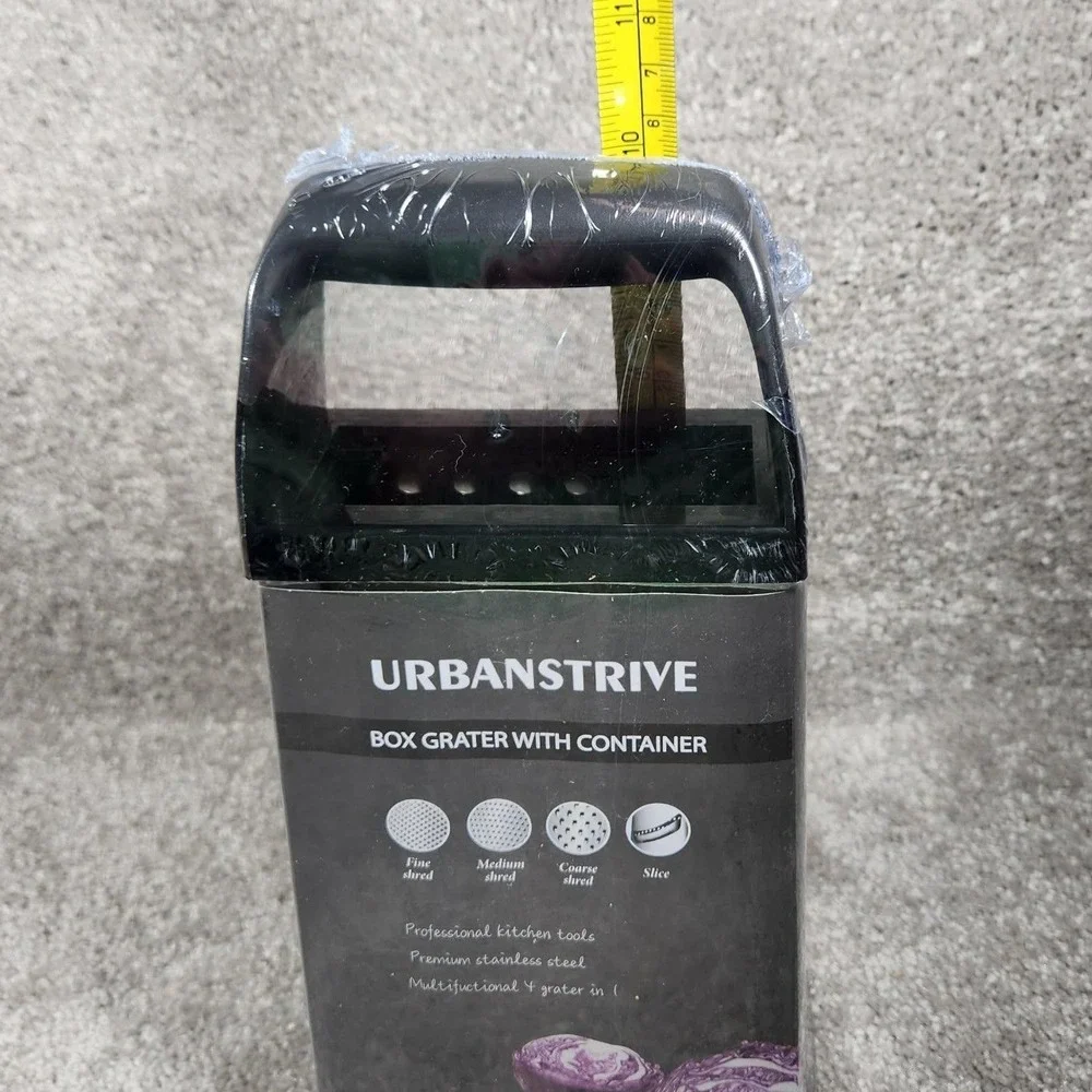 Urbanstrive Cheese Grater With Container‎ Box Grater Stainless Steel Graters